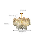 Luxury Crystal Tiered Drum Chandelier for Dining Room Image - 13