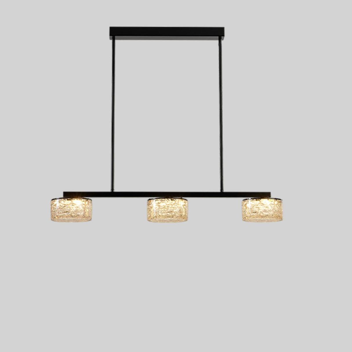 Luxury Cylinder 4-Light Gold Kitchen Pendant Light Image - 2