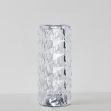 Luxury Faceted Design Pillar Crystal LED Table Lamp Image - 9