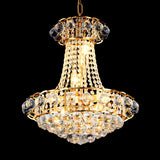 Luxury Gold Crystal Beaded Droplets Dome Bedroom Chandelier Image - 3