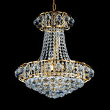 Luxury Gold Crystal Beaded Droplets Dome Bedroom Chandelier Image - 4