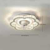 Luxury Gold Crystal Geometric Ceiling Fan with Light Image - 17