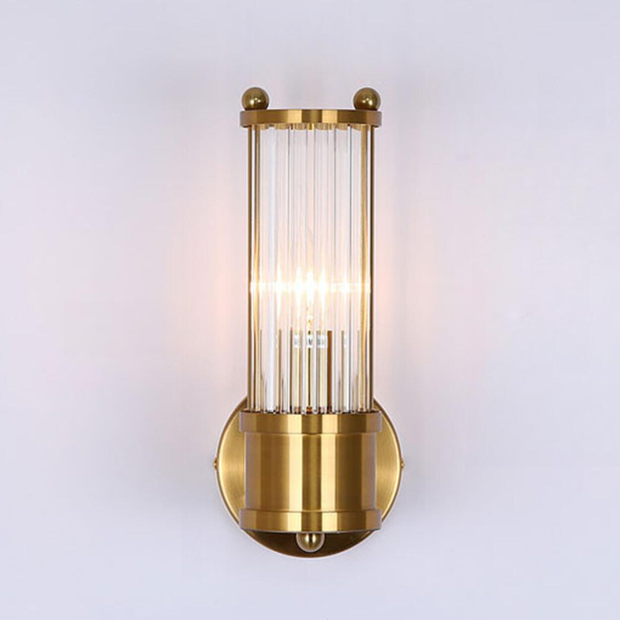 Luxury Gold Crystal Up Down Wall Sconce Image - 2