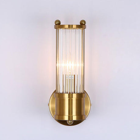 Luxury Gold Crystal Up Down Wall Sconce Image - 2