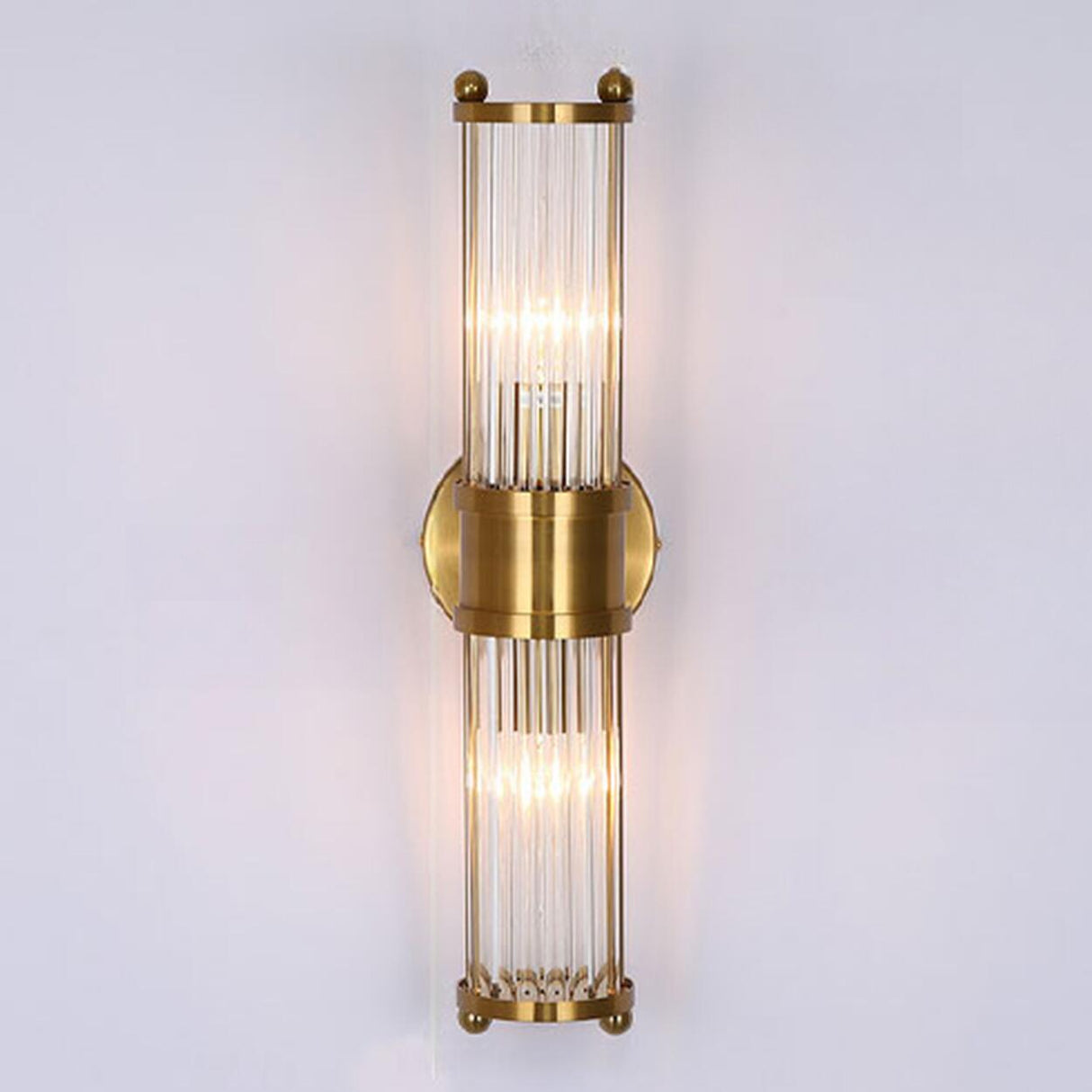 Luxury Gold Crystal Up Down Wall Sconce Image - 3