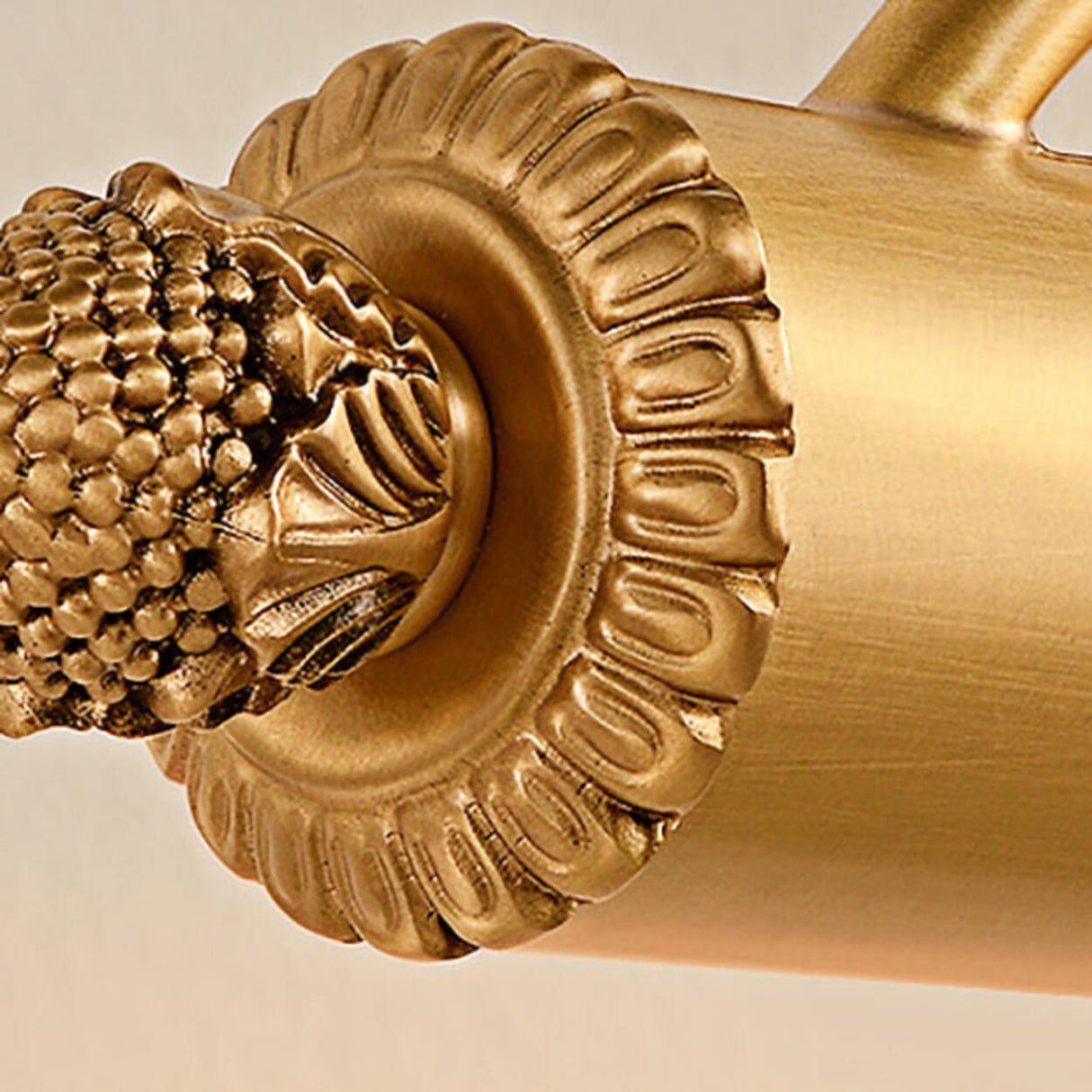 Luxury Gold Floral Carved Adjustable Vanity Light Image - 12