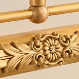 Luxury Gold Floral Carved Adjustable Vanity Light Image - 15