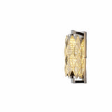 Luxury Gold Geometric Crystal Wall Light Fixture Image - 3