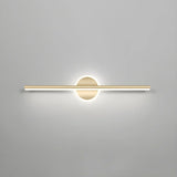 Luxury Gold Geometric Decor Linear Metal Vanity Light Image - 16