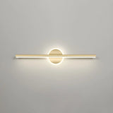 Luxury Gold Geometric Decor Linear Metal Vanity Light Image - 17