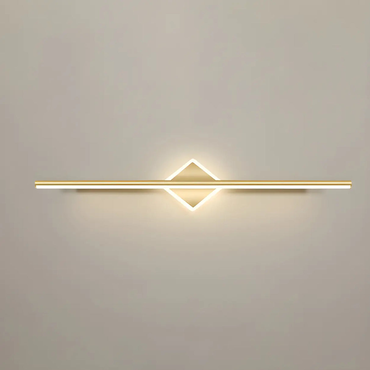 Luxury Gold Geometric Decor Linear Metal Vanity Light Image - 20