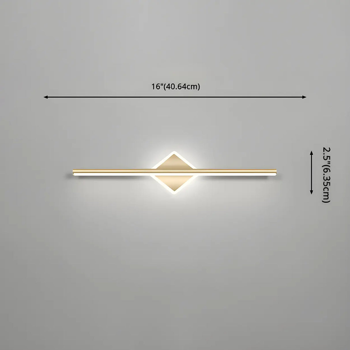 Luxury Gold Geometric Decor Linear Metal Vanity Light Image - 21