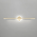 Luxury Gold Geometric Decor Linear Metal Vanity Light Image - 22