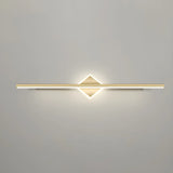 Luxury Gold Geometric Decor Linear Metal Vanity Light Image - 23