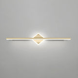 Luxury Gold Geometric Decor Linear Metal Vanity Light Image - 27