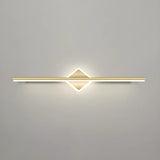 Luxury Gold Geometric Decor Linear Metal Vanity Light Image - 29