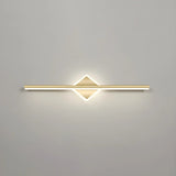 Luxury Gold Geometric Decor Linear Metal Vanity Light Image - 33