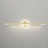 Luxury Gold Geometric Decor Linear Metal Vanity Light Image - 6