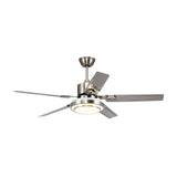 Luxury Gold Modern Metal Ceiling Fan with LED Light Image - 8