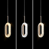 Luxury Gold Ring Acrylic Bedroom Pendant Light Set Image - 16