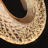 Luxury Gold Ring Acrylic Bedroom Pendant Light Set Image - 18