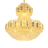 Luxury Grand Gold Crystal Tiered Beaded Chandelier Image - 4