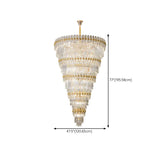 Luxury Grand Gold Spiral Crystal Spiral Tiered Chandelier Image - 16