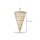 Luxury Grand Gold Spiral Crystal Spiral Tiered Chandelier Image - 19