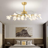 Luxury Modern Gold Firefly Chandelier Fan with Light Image - 3