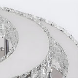 Luxury Multi-Layer Round Crystal Semi-Flush Mount Light Image - 18