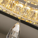 Luxury Spiral Crystal Semi-Flush Mount Ceiling Light Image - 11