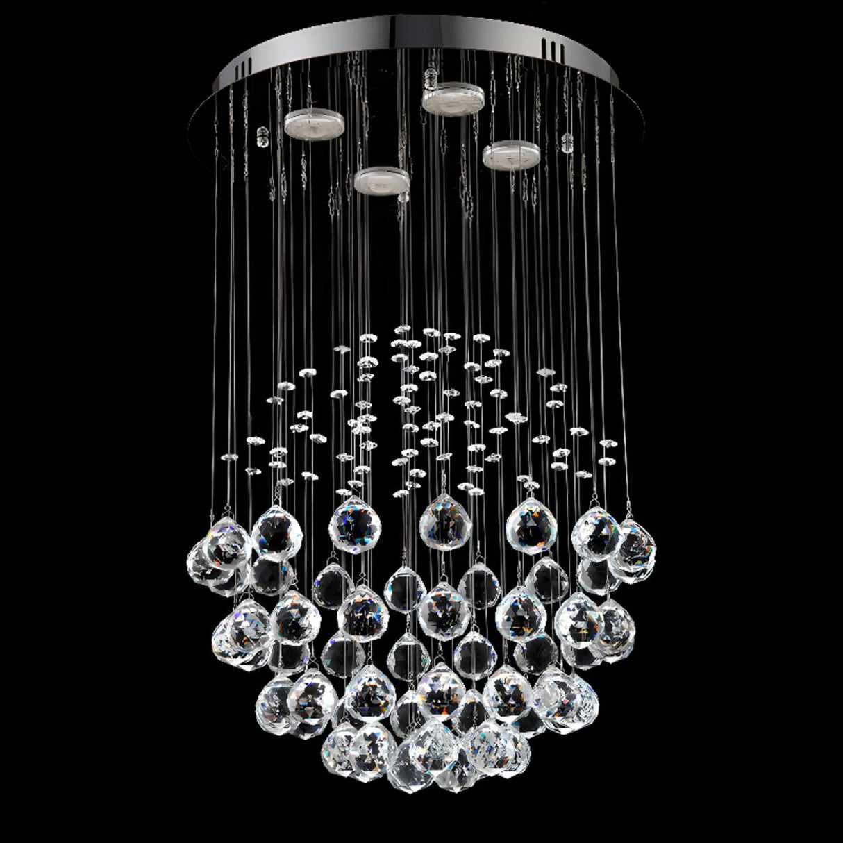 Luxury Stairwell Spiral Crystal Chandelier Pendant Light   Image - 11