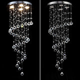 Luxury Stairwell Spiral Crystal Chandelier Pendant Light   Image - 13