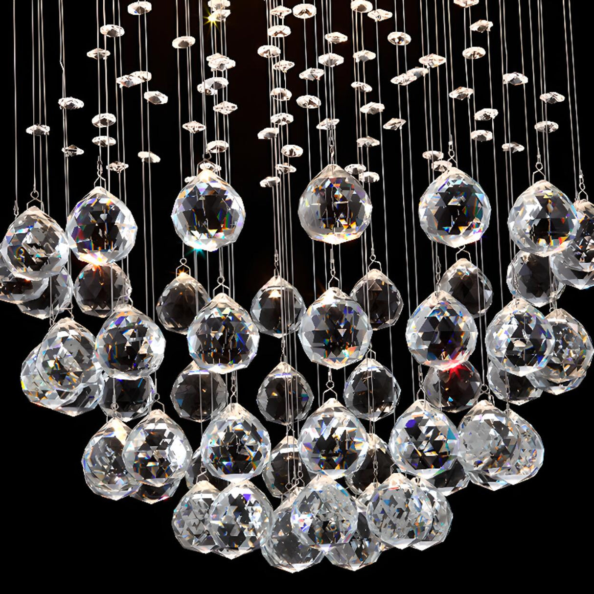 Luxury Stairwell Spiral Crystal Chandelier Pendant Light   Image - 15