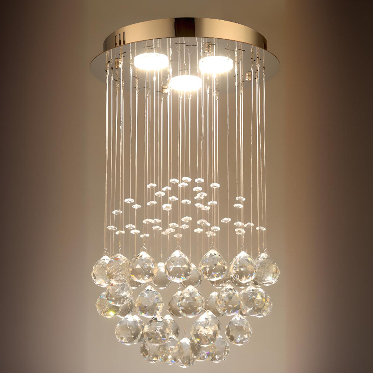 Luxury Stairwell Spiral Crystal Chandelier Pendant Light   Image - 19