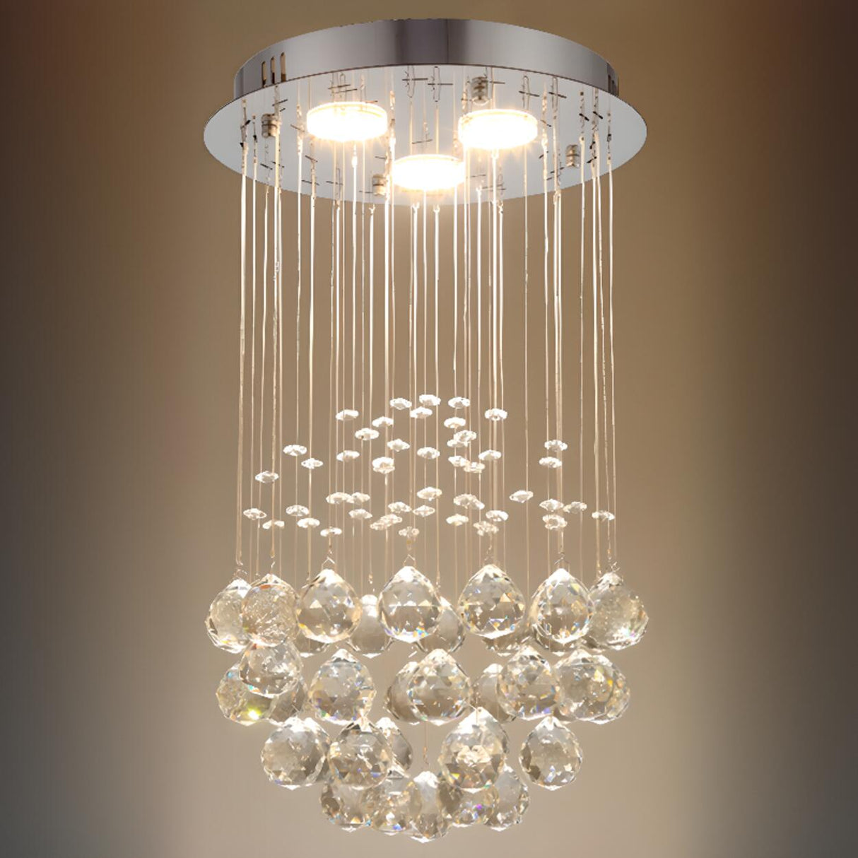 Luxury Stairwell Spiral Crystal Chandelier Pendant Light   Image - 21