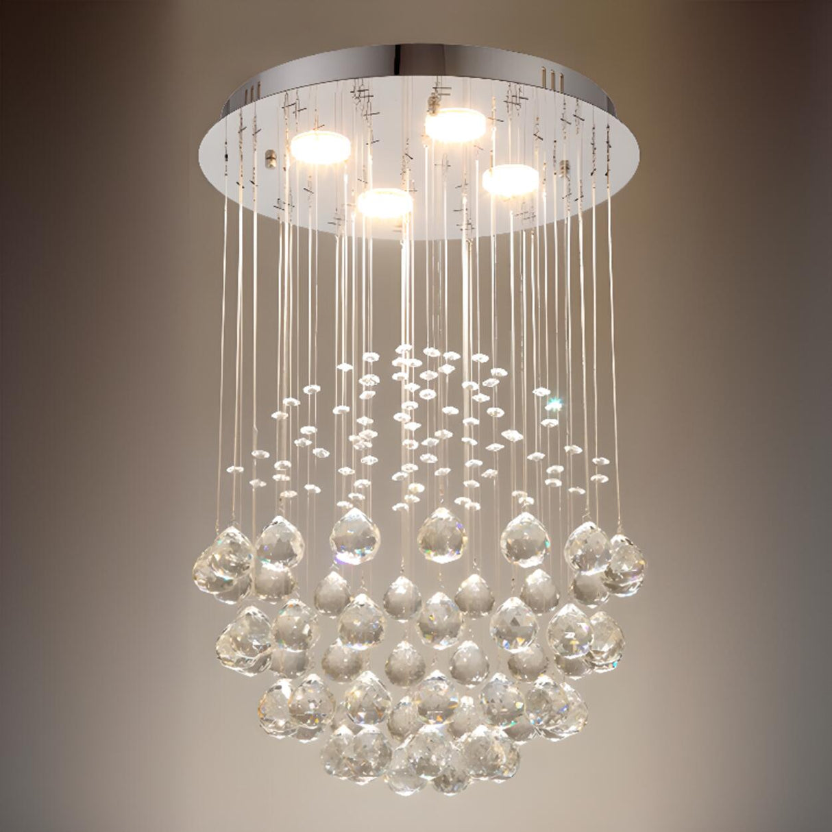 Luxury Stairwell Spiral Crystal Chandelier Pendant Light   Image - 25