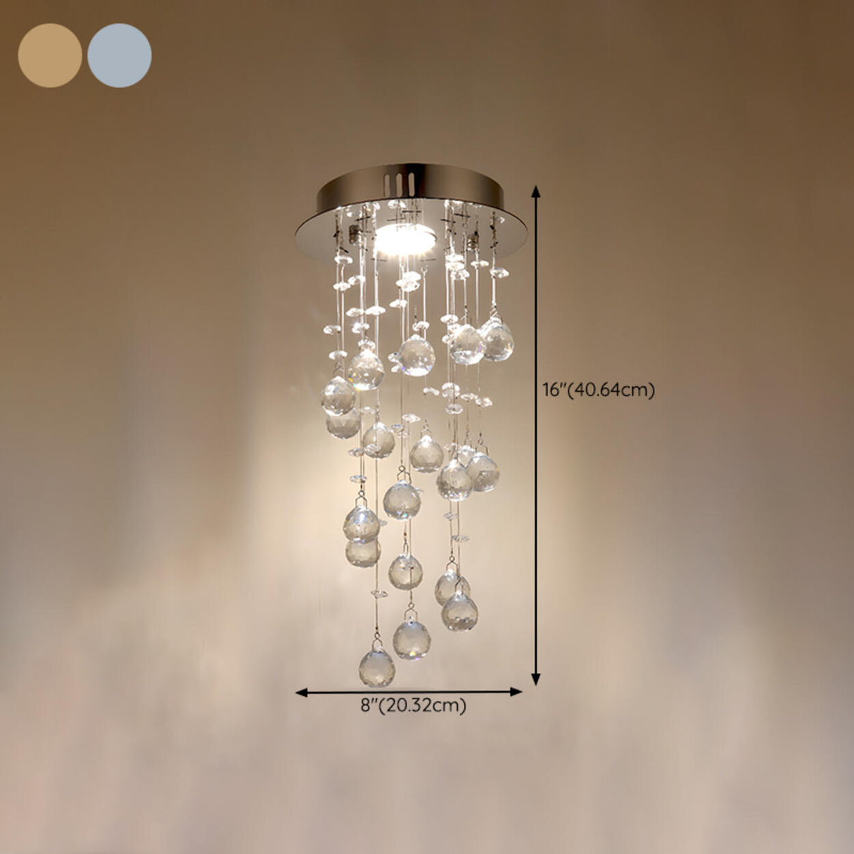 Luxury Stairwell Spiral Crystal Chandelier Pendant Light   