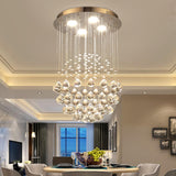 Luxury Stairwell Spiral Crystal Chandelier Pendant Light   Image - 3