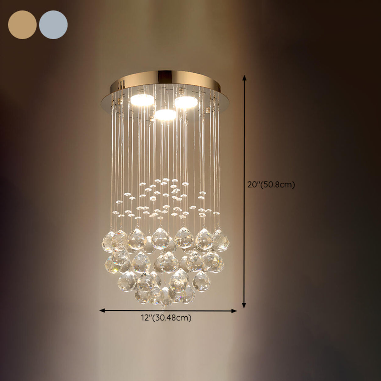 Luxury Stairwell Spiral Crystal Chandelier Pendant Light   Image - 31