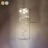 Luxury Stairwell Spiral Crystal Chandelier Pendant Light   Image - 33