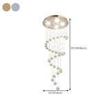 Luxury Stairwell Spiral Crystal Chandelier Pendant Light   Image - 34