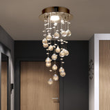 Luxury Stairwell Spiral Crystal Chandelier Pendant Light   Image - 8