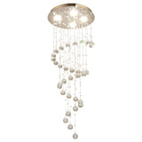 Luxury Stairwell Spiral Crystal Chandelier Pendant Light   Image - 9