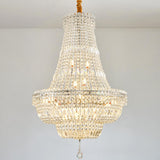 Luxury Stairwell Tiered Clear Crystal Chandelier  Image - 4