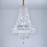 Luxury Stairwell Tiered Clear Crystal Chandelier  Image - 7