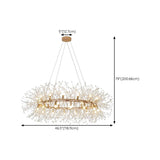 Luxury Tiered Ring Crystal Chandelier Adjustable Height Image - 23