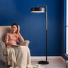 Macaron Modern Drum Iron LED Living Room Floor Lamp Image - 1