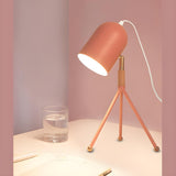 Macaron Yellow Tripod Dome Shade Reading Table Lamp Image - 18