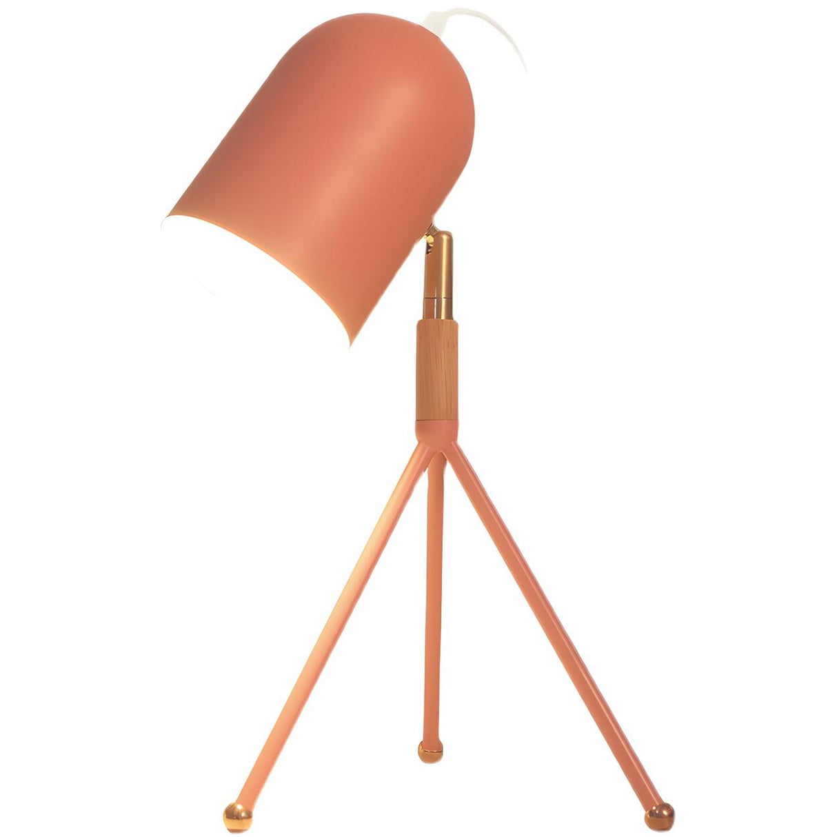 Macaron Yellow Tripod Dome Shade Reading Table Lamp Image - 9